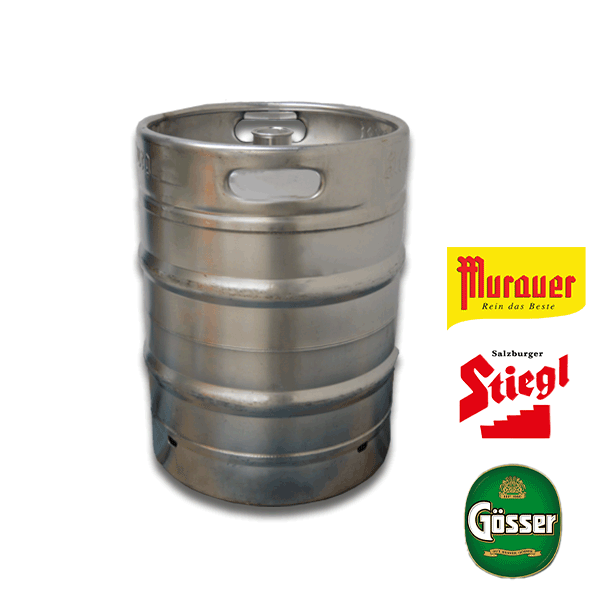 Fassbier KEG 20–50 l für Schankanlagen – Lieferung Wien – Murauer, Stiegl, Gösser – Meho Getränke