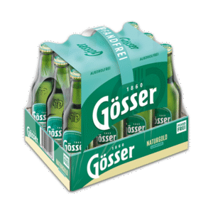 Gösser alkoholfrei im Einweg-Träger mit 12 Flaschen à 0,33 l