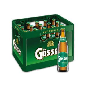 Gösser Märzen in der Mehrwegkiste mit 20 Flaschen à 0,5 l