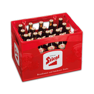 Stiegl Goldbräu in der Mehrwegkiste mit 20 Flaschen à 0,5 l